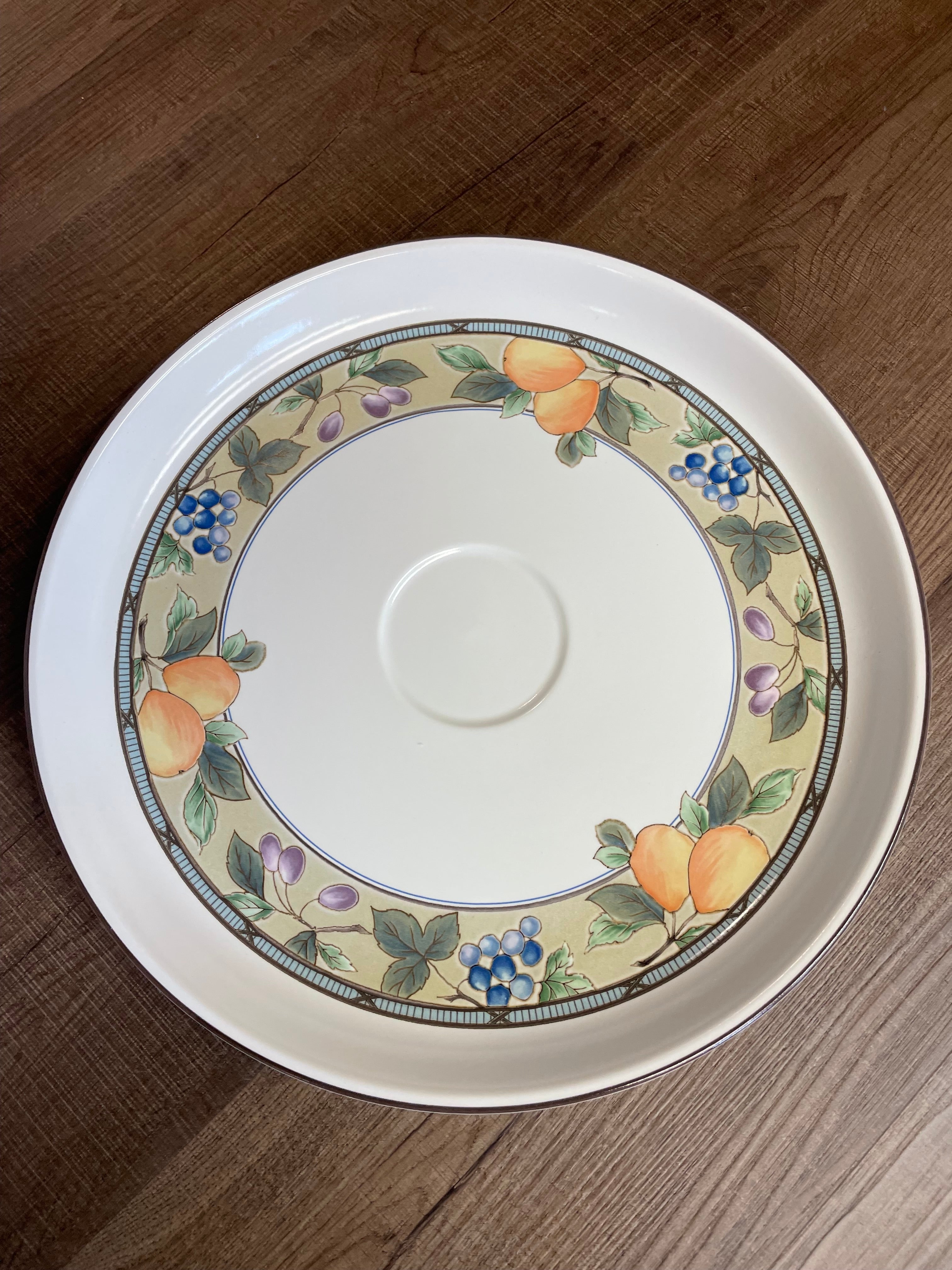 Mikasa Garden Harvest 14" Chip and Dip (NIB)