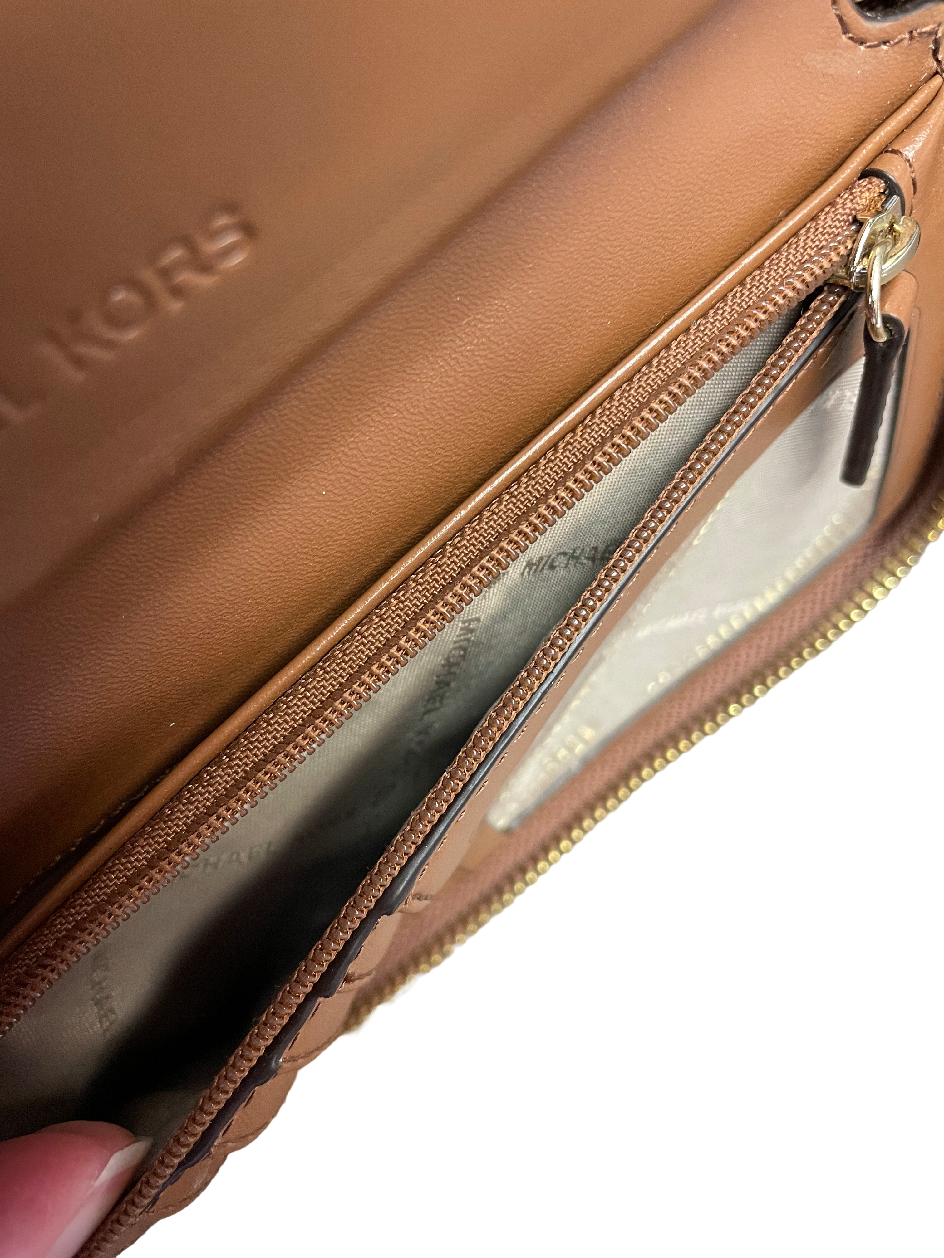 Michael Kors Fulton Pebbled Leather Smartphone Wristlet