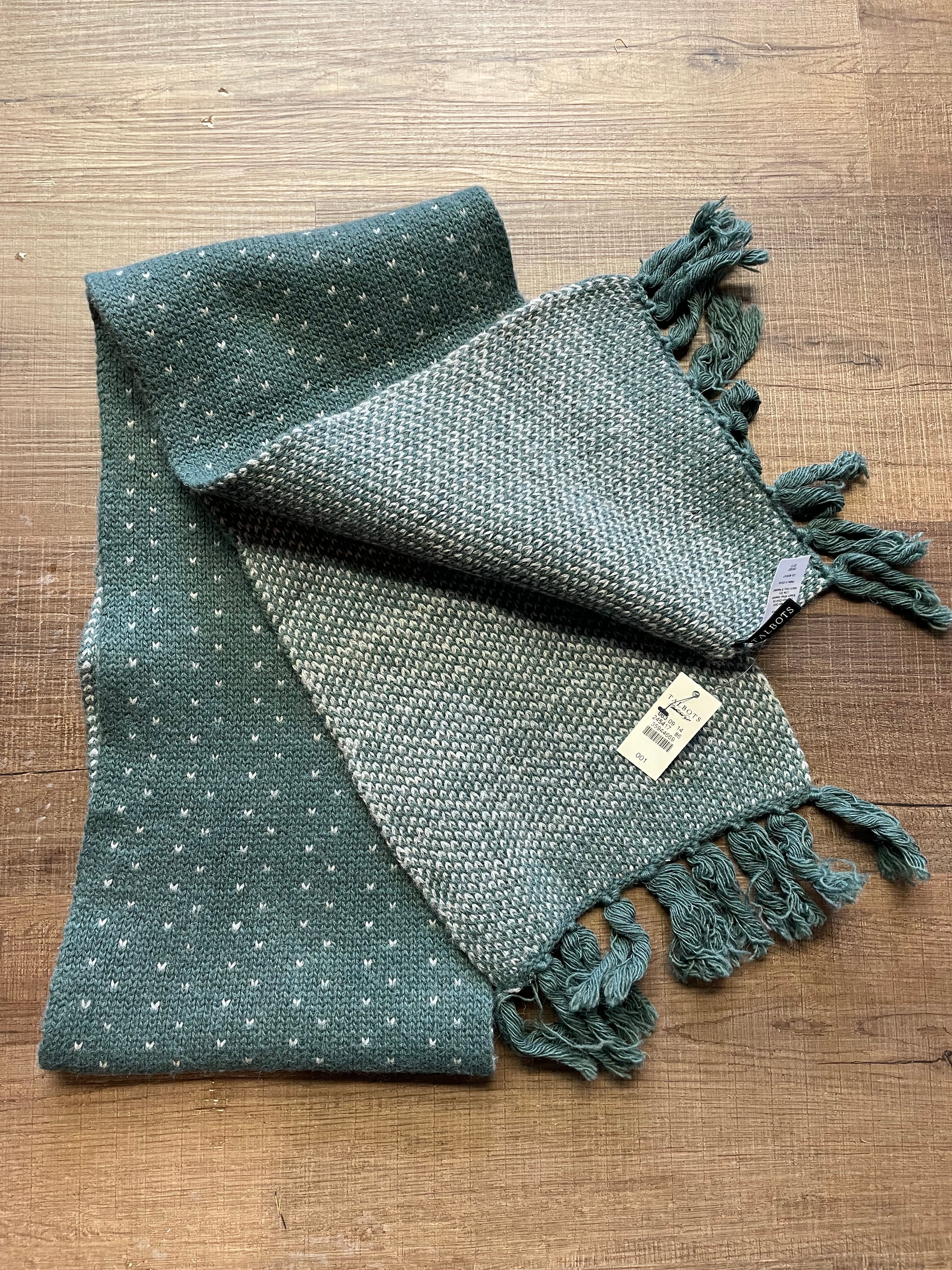 Talbots Wool Blend Knit Winter Scarf