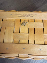 Longaberger 2002 Long Tissue Basket with Lid