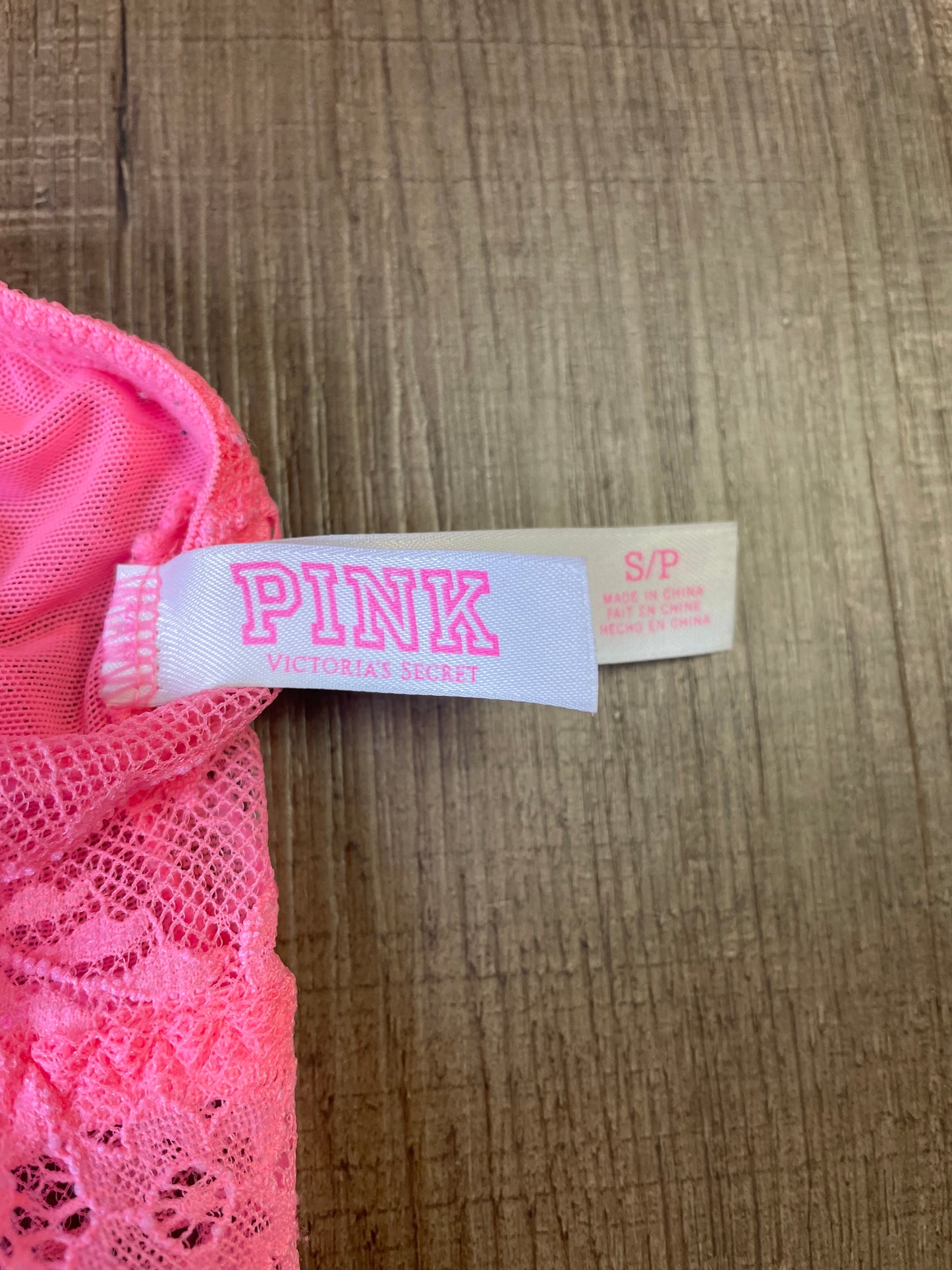 Victoria's Secret Hot Pink Lace Bralette (S)