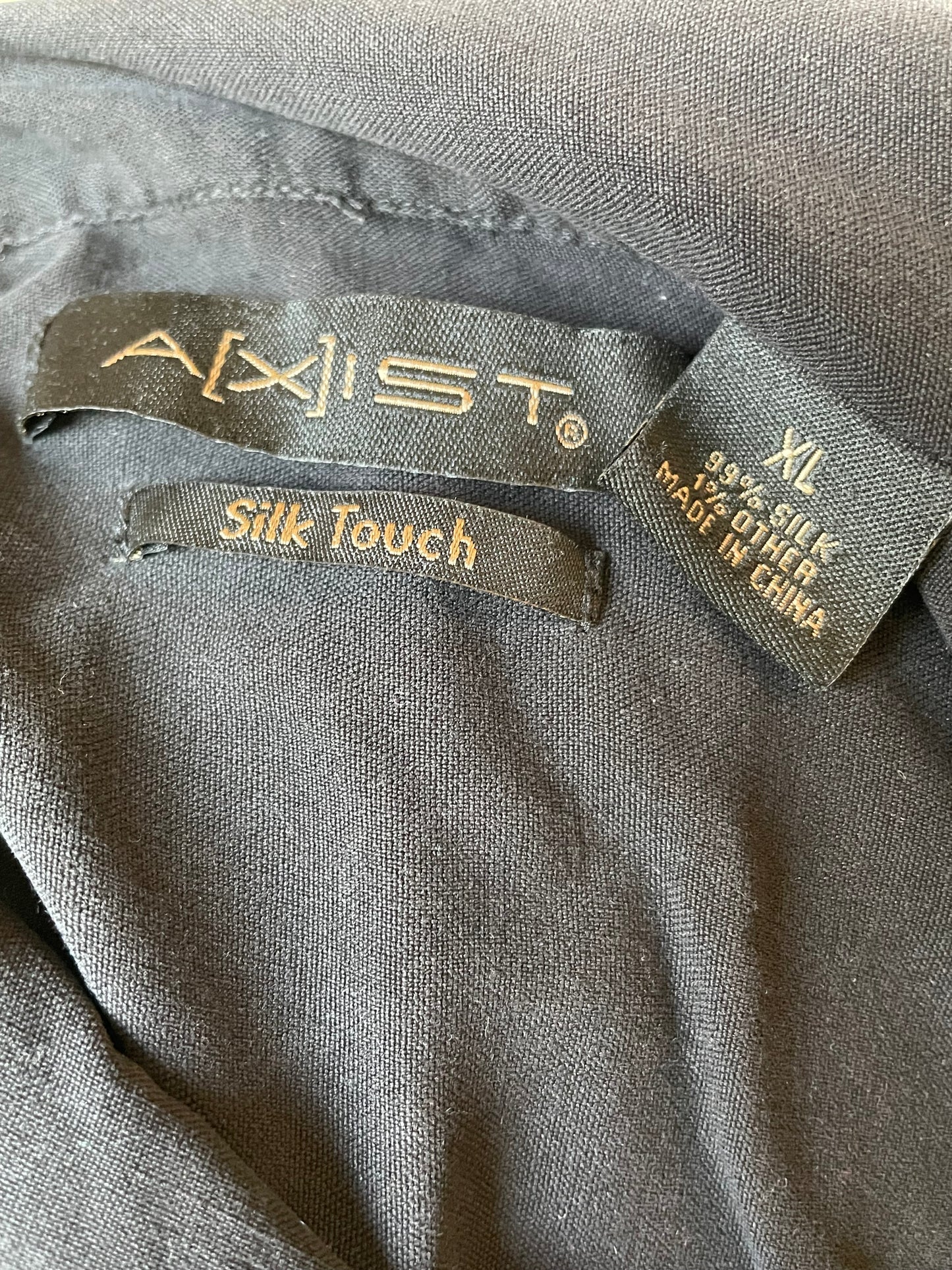Axist Silk Touch Black Men's Button Down (XL)