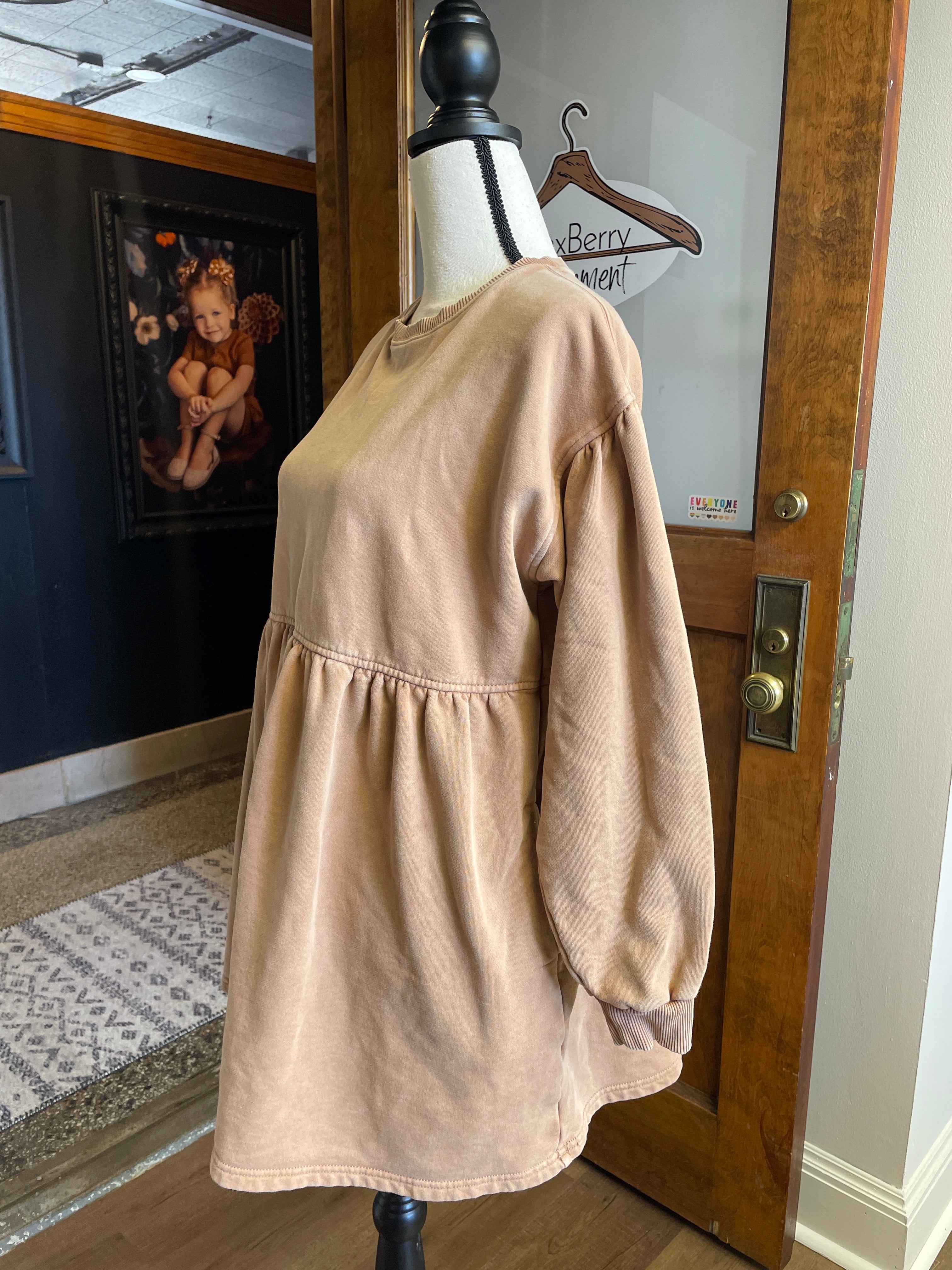 American Eagle Baby Doll Sweatshirt Dress (S)