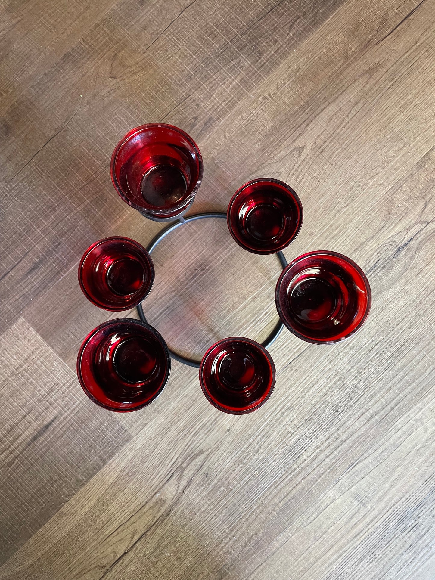 Round Iron Candelabra