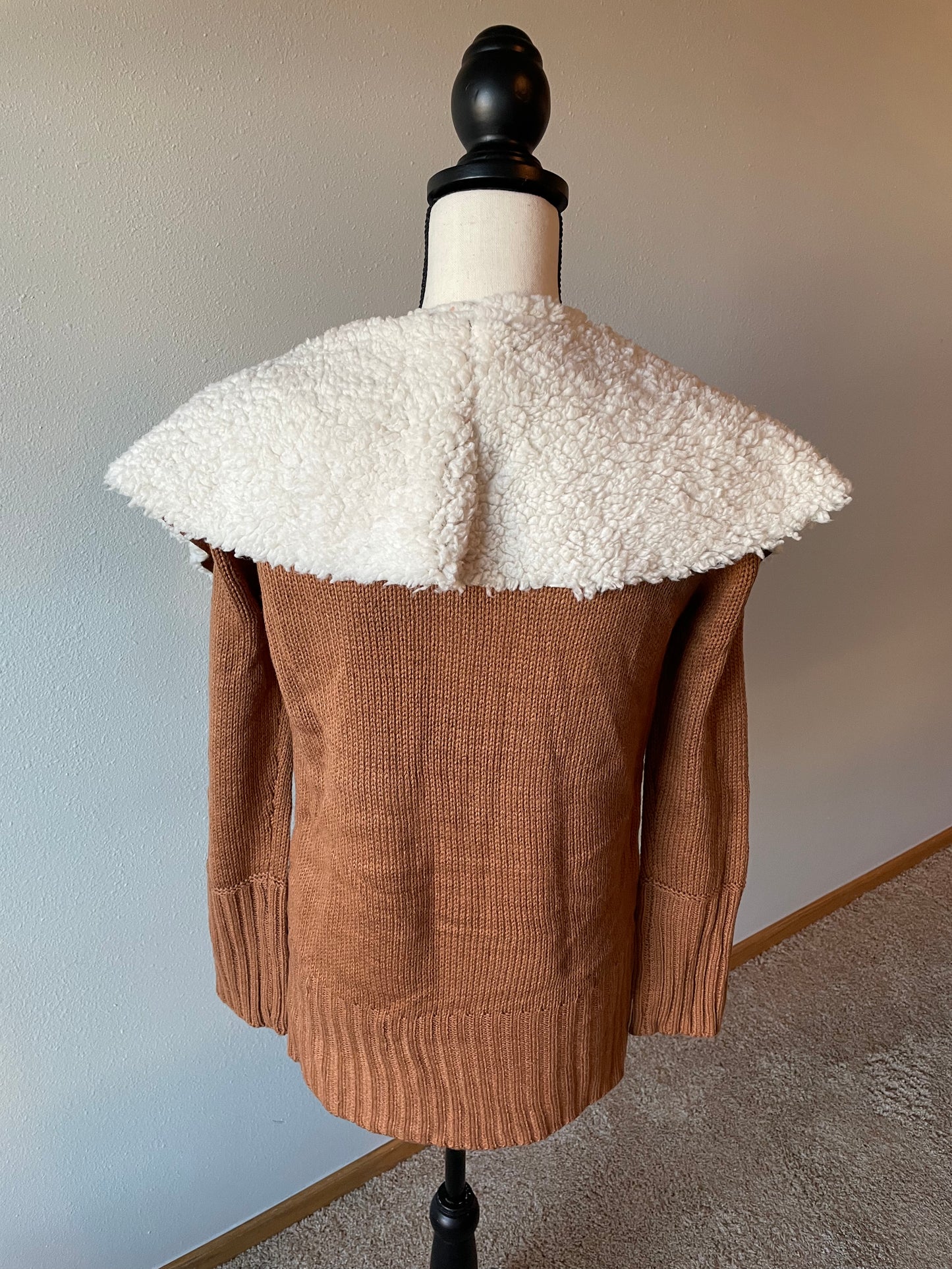 Alison Andrews Faux Suede Sweater Jacket (S)
