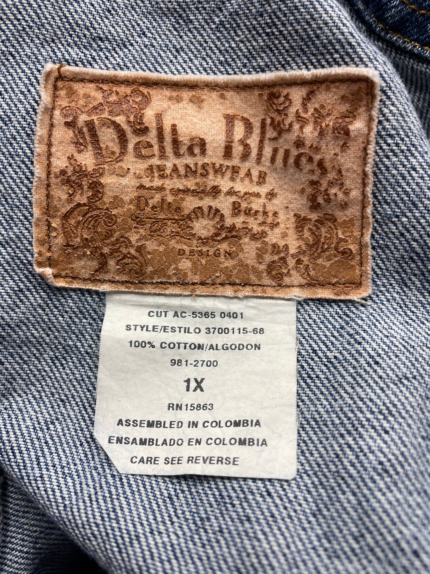Delta Blues Denim Jacket (XL)