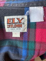 Vintage Ely Cattleman Pearl Snap Flannel Shirt (L)