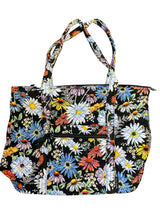 Vera Bradley Quilted Cotton Tote in Daisies Floral Pattern
