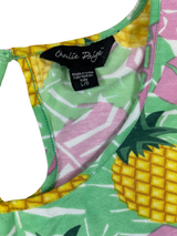 Charlie Paige Sleeveless Midi Pineapple Dress (L) - BinxBerry Consignment