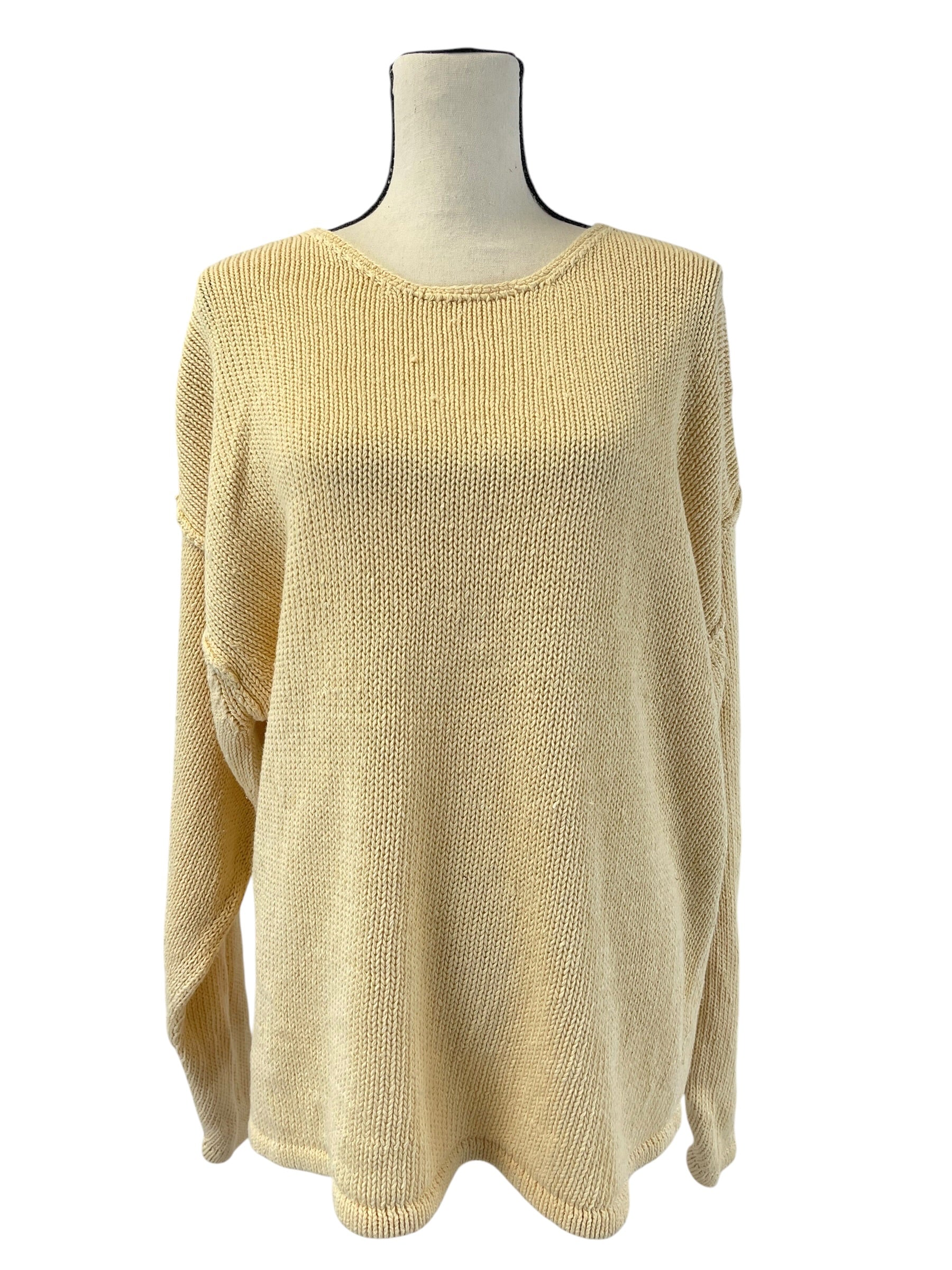 Vtg GAP Cotton/Linen Blend Women's Knit Sweater (XL) - BinxBerry Consignment