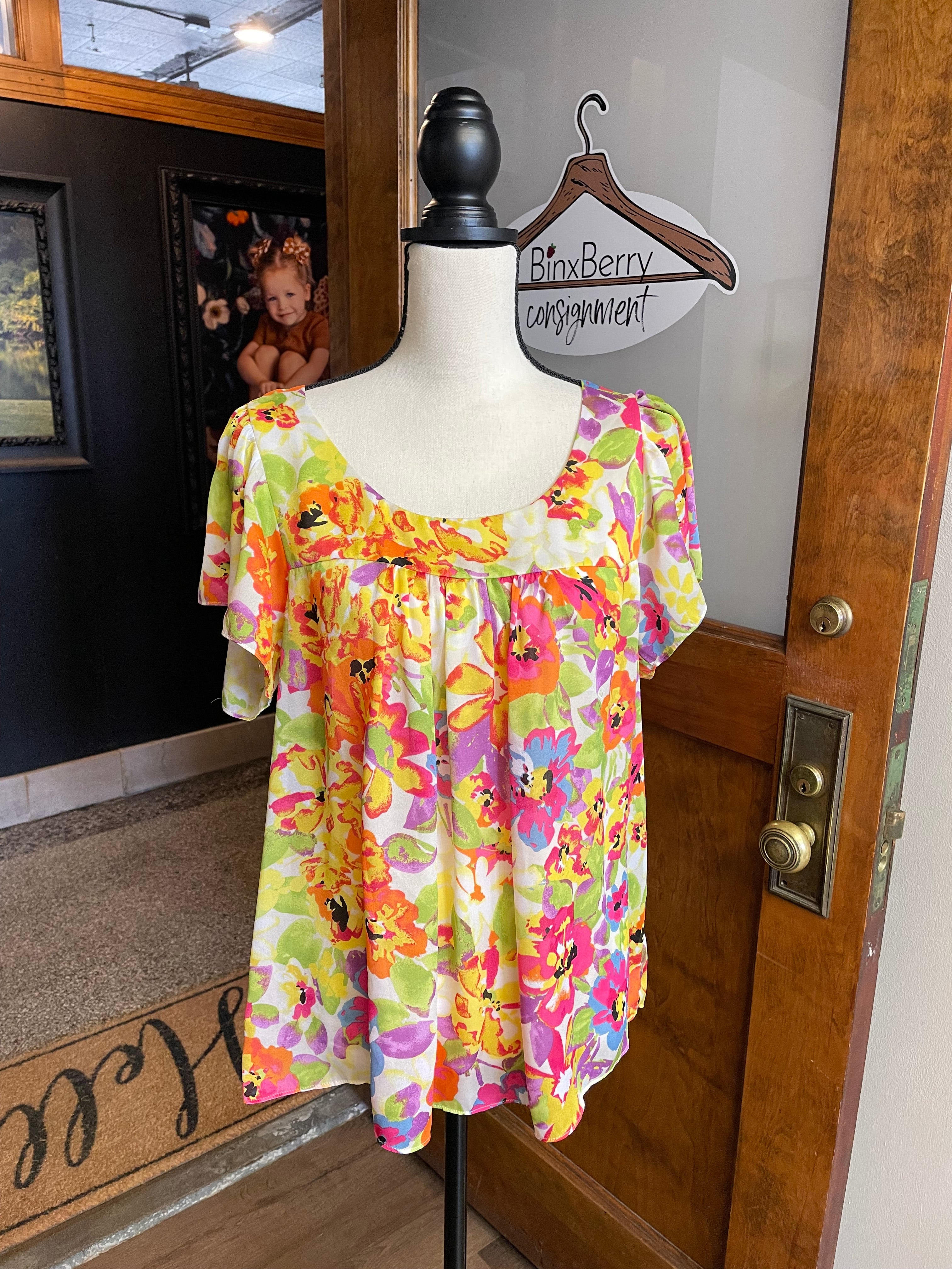 Rafaella Floral Top (L)