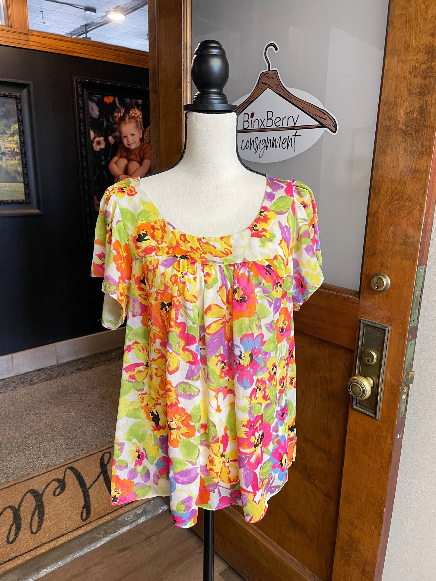 Rafaella Floral Top (L)
