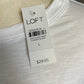 Loft NWT Cotton Crewneck Tee (L)