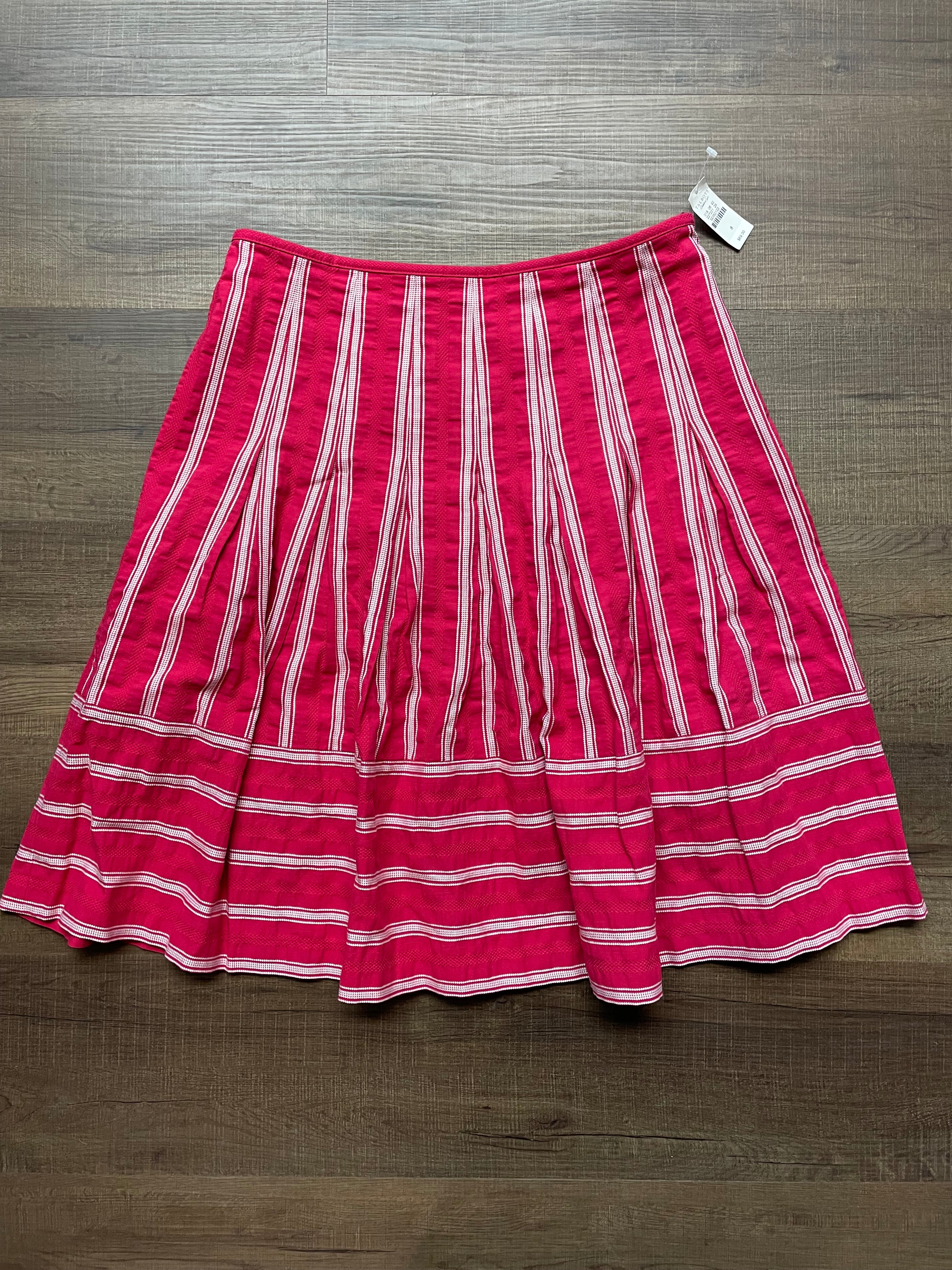 Talbots Hot Pink Godet Skirt (8)