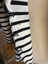 White House Black Market Pinstriped Knit Blazer (10) - BinxBerry Consignment