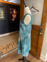 Connected Apparel Peacock Feather Shift Dress (12)