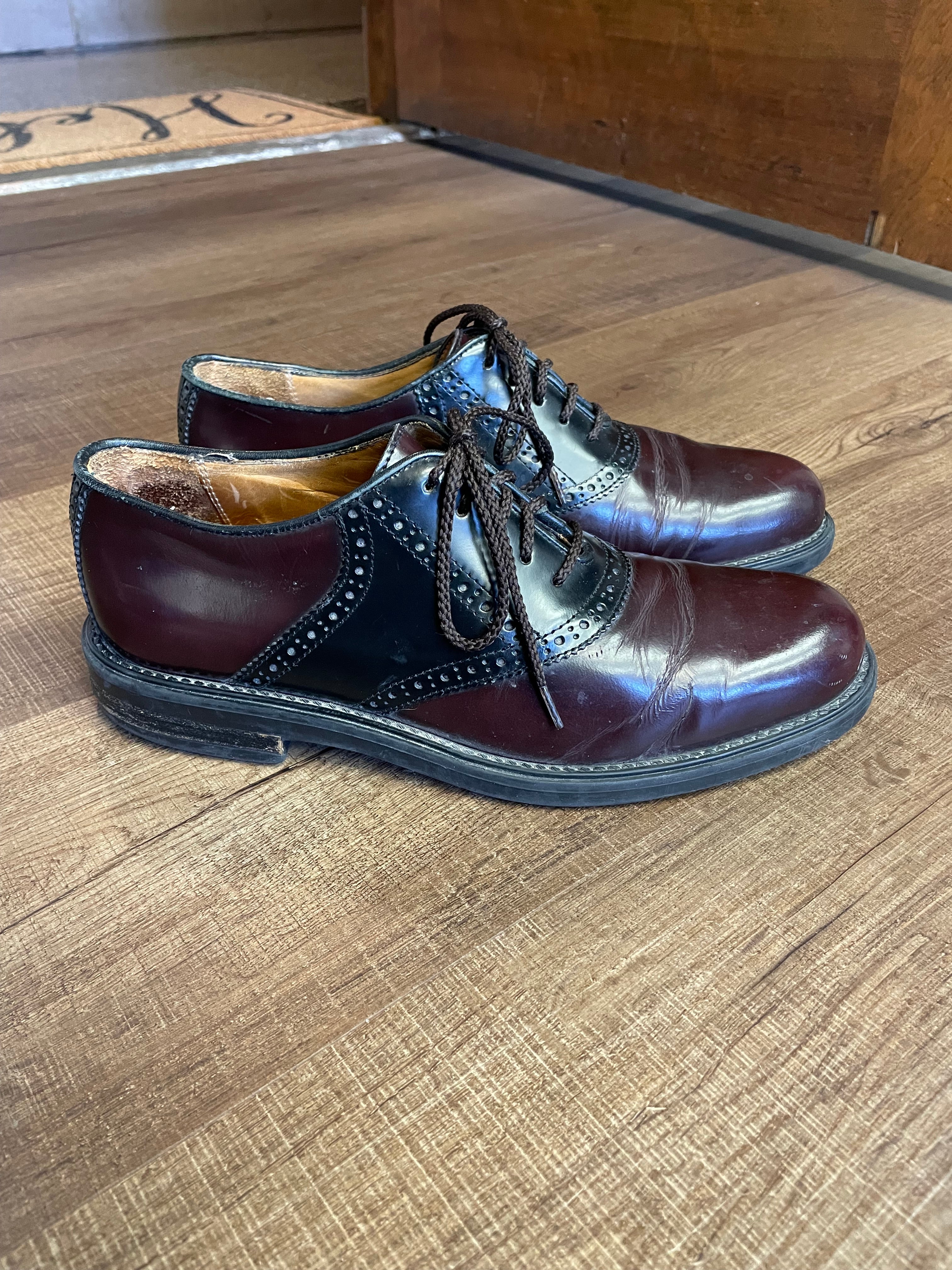 Bostonian Strata Men's Black & Brown Oxfords (8)