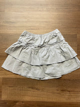 Kirious Layered Ruffle Denim Mini Skirt (S)