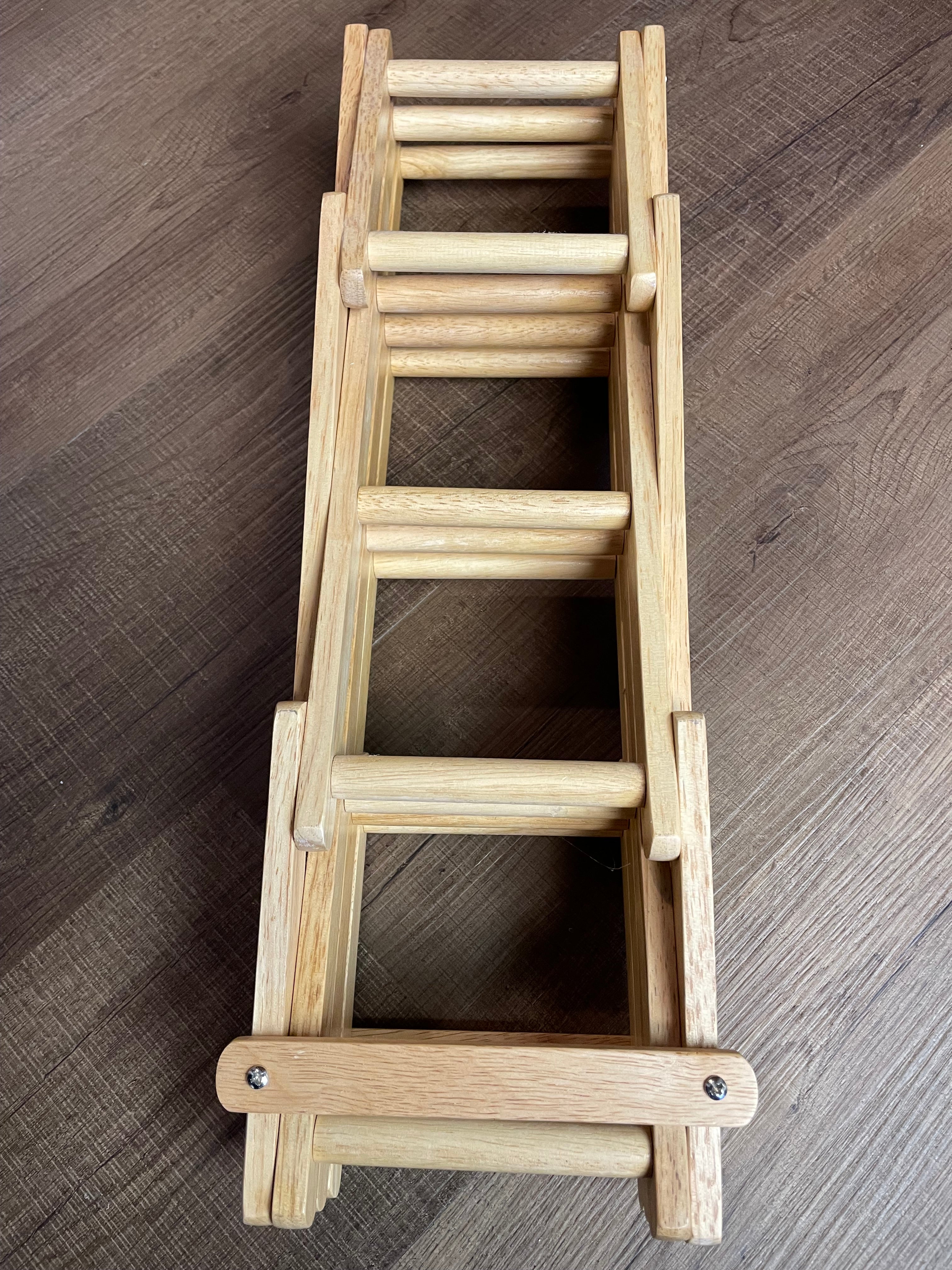 Collapsible Wooden Counter Top Wine Rack