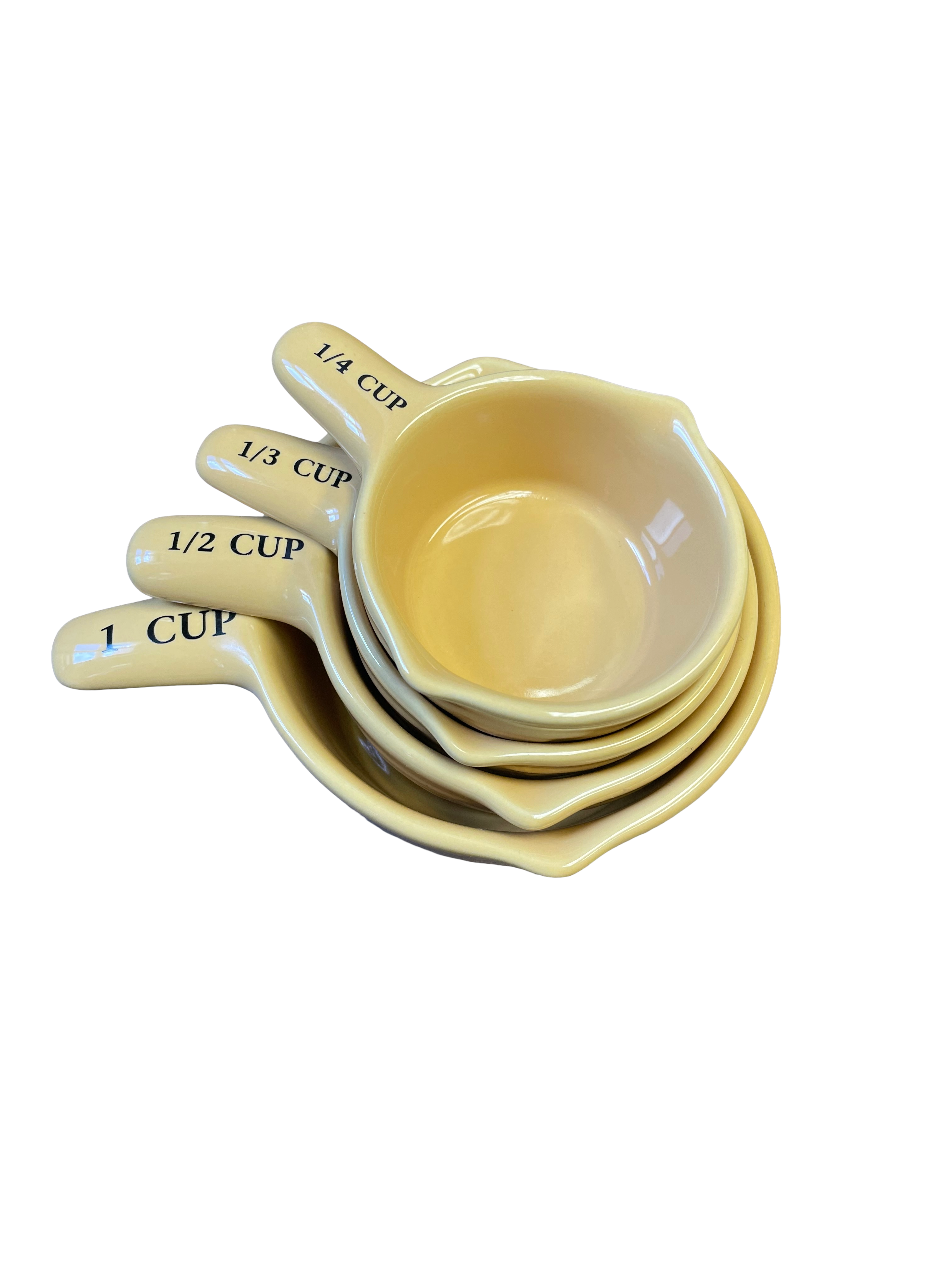 Longaberger Woven Traditions Butternut Yellow Measuring Cups