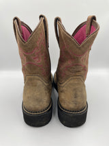 Ariat Women's Fat Baby Brown Bomber Western Boots (7.5B)