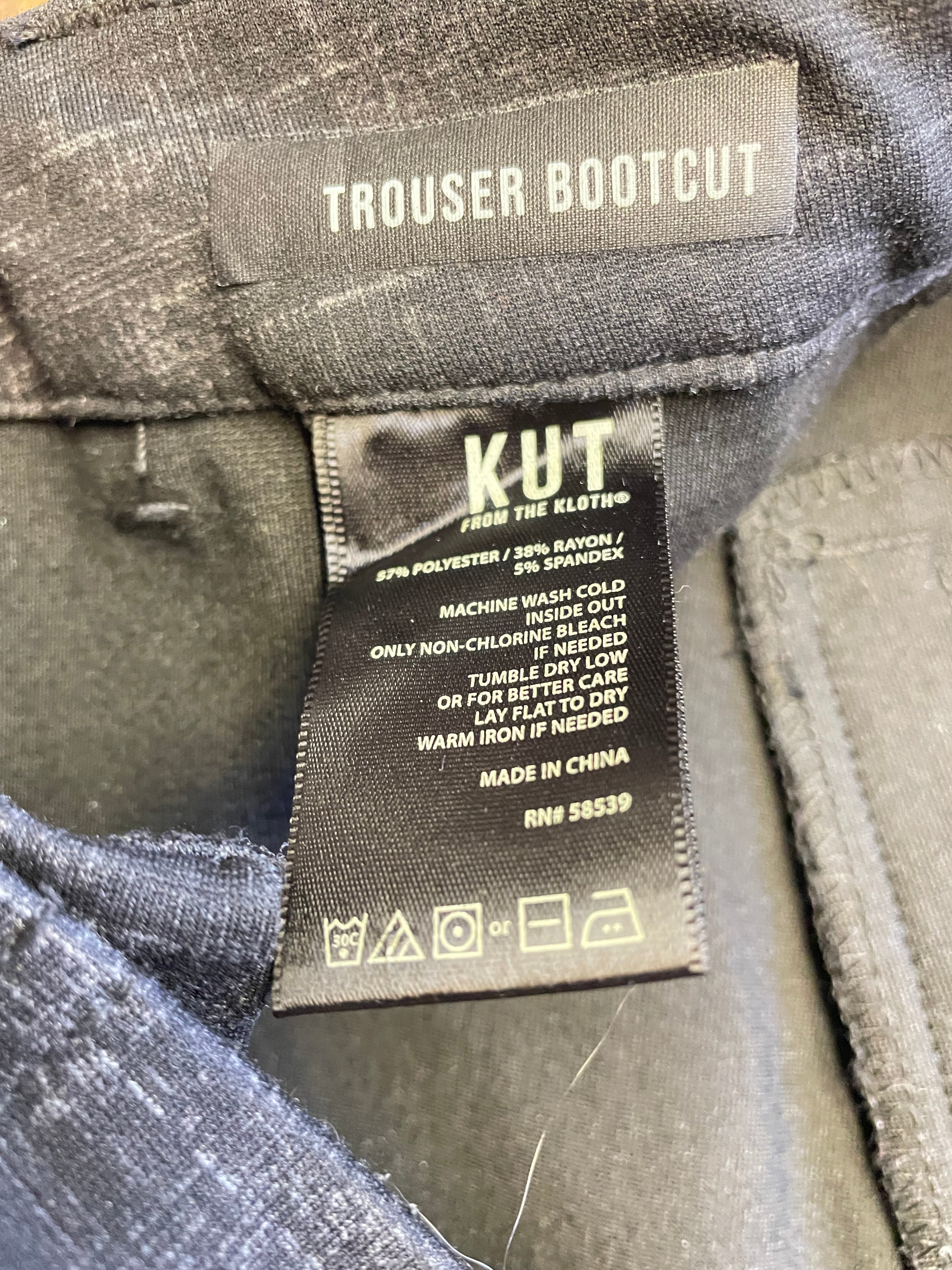 KUT from the Kloth Trouser Bootcut Black (18W)