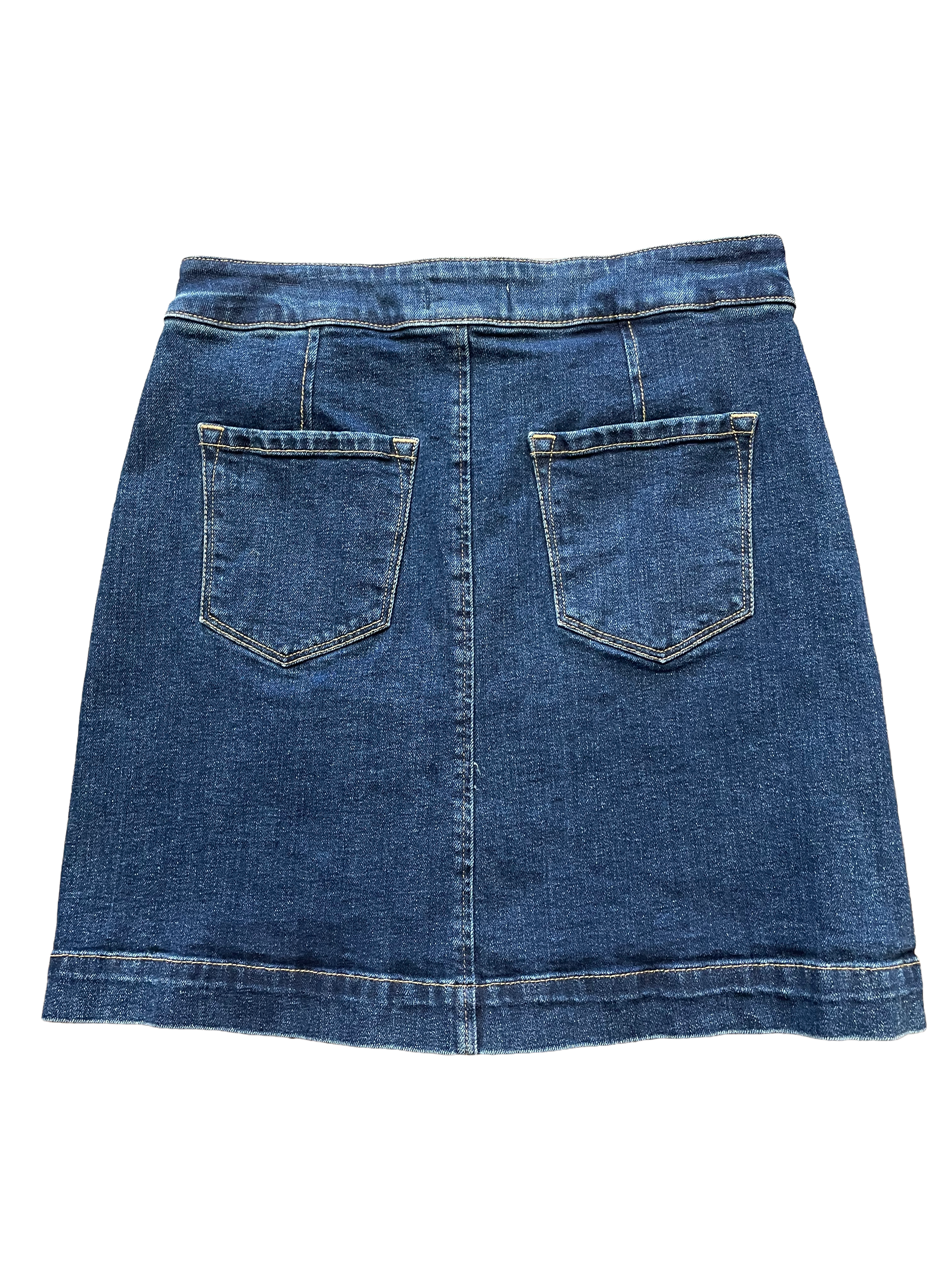 Loft Denim Button Down Skirt (4) - BinxBerry Consignment
