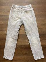 Zara Women's Destroyed High Rise Jeans (6) - BinxBerry Consignment