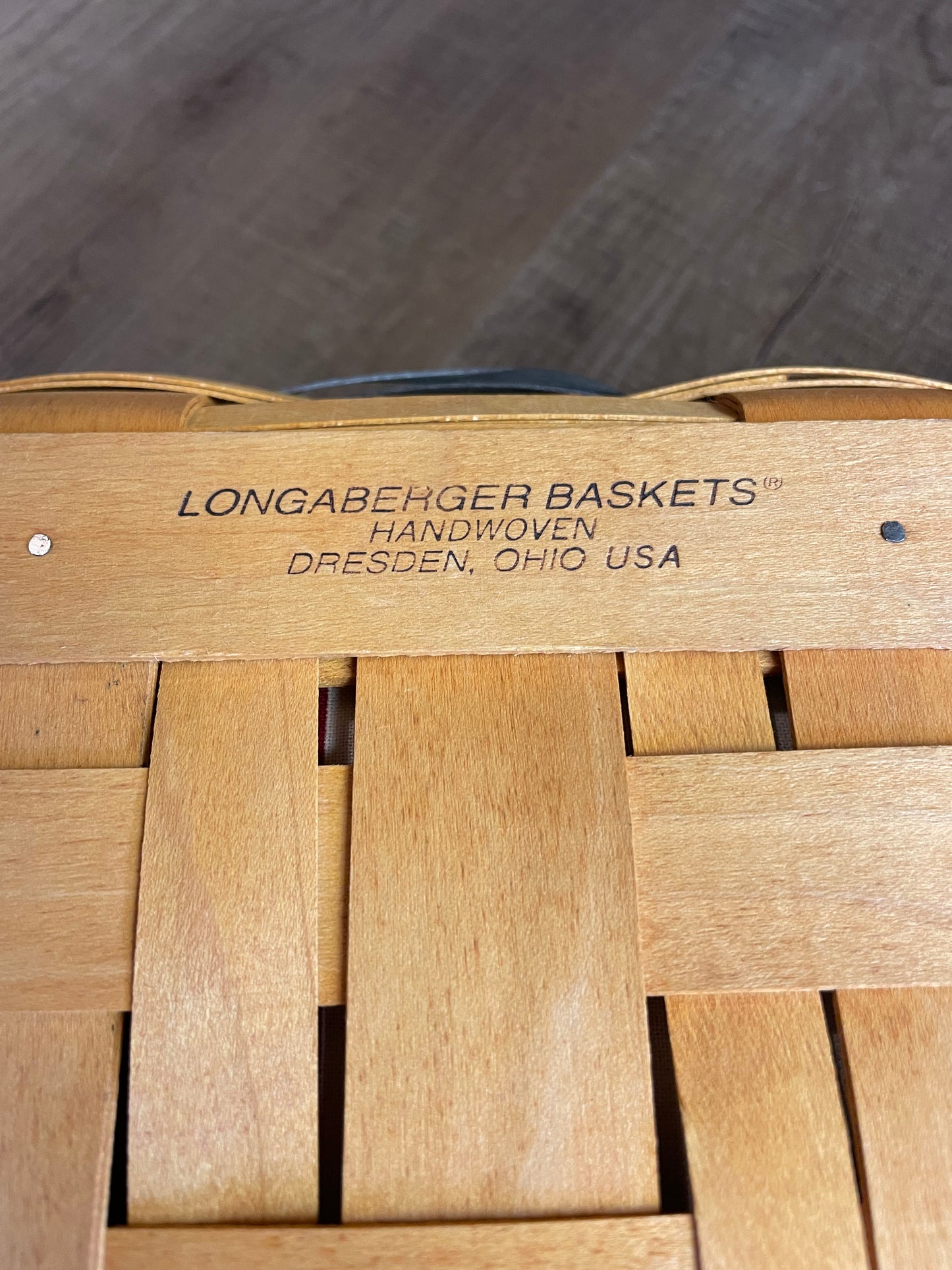 Longaberger Serving Basket w/All American Liner and Plastic Insert