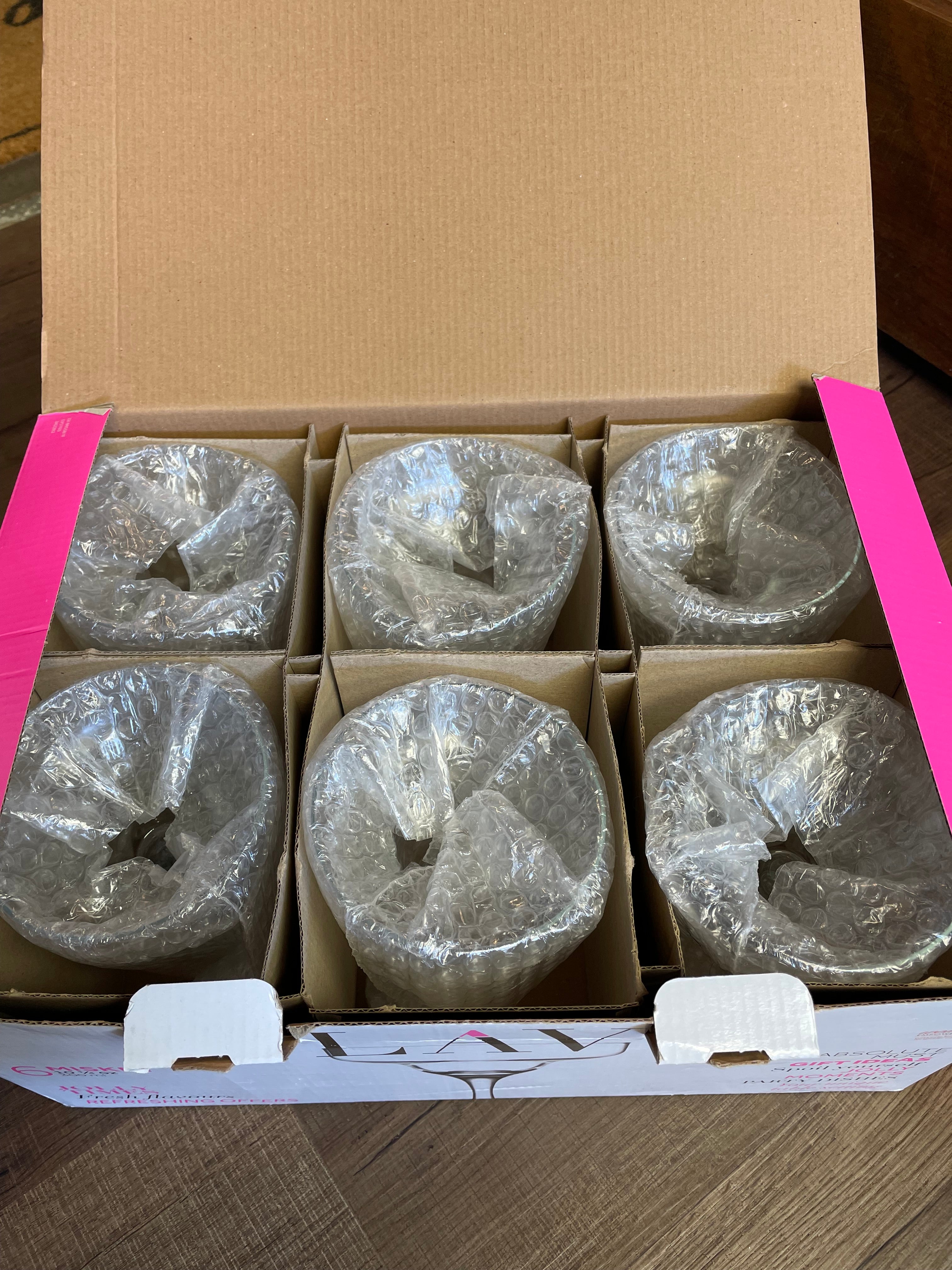 LAV 6-Piece Misket Cocktail Glasses