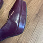 Calvin Klein Emmy Two Tone Patent Plum Platform Heels (9)