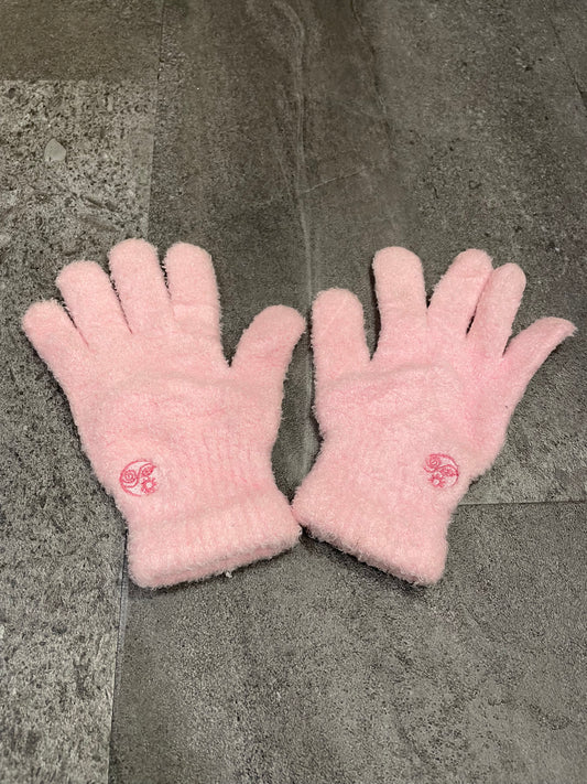 Pink Fleece Gloves (OS)