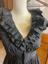 Maggie London Ruffled V-Neck Sheath Dress (6)