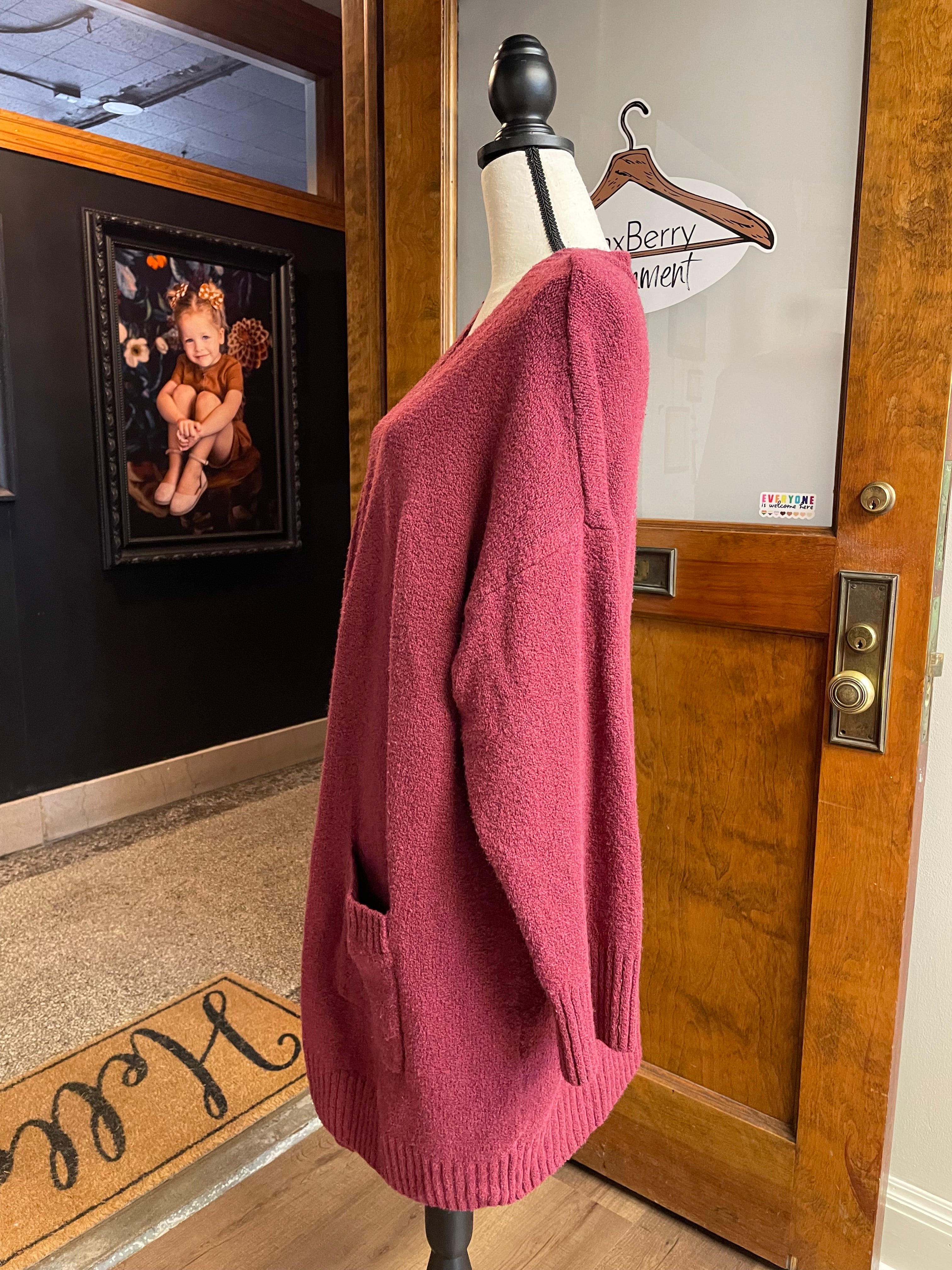 Ava & Viv Open Front Cardigan (3X)