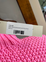 She & Sky NWT Pink Drop Shoulder Sleeveless Sweater (M)