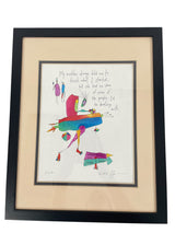 "A to Z" Art Reprint by Brian Andreas Glass Framed 12x15 - BinxBerry Consignment