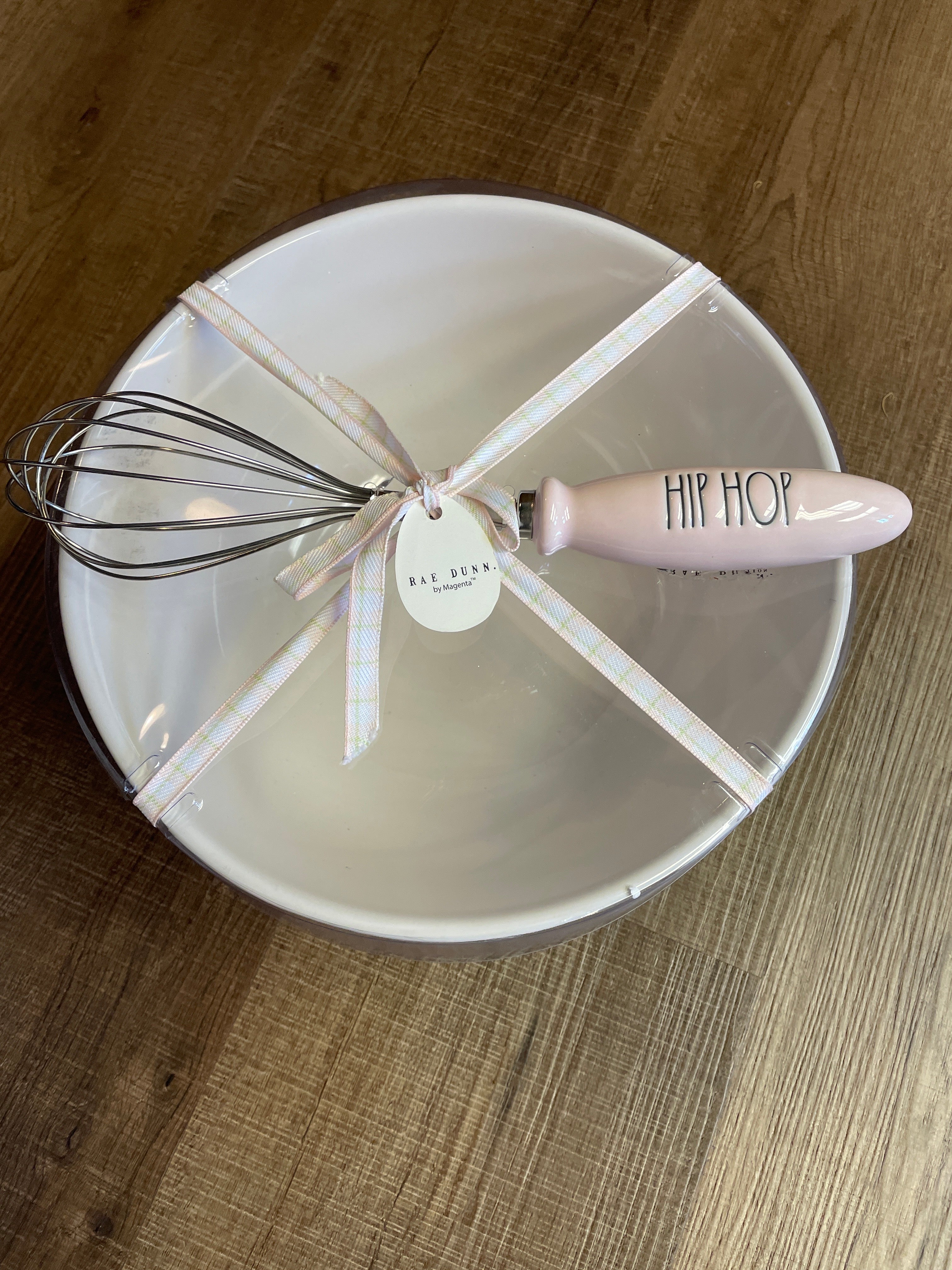 Rae Dunn Artisan Collection Bunny Love Bowl & Whisk