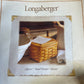 Longaberger 2001 Classic Small Recipe Basket with Lid and Protector