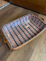 Longaberger Serving Basket w/All American Liner and Plastic Insert