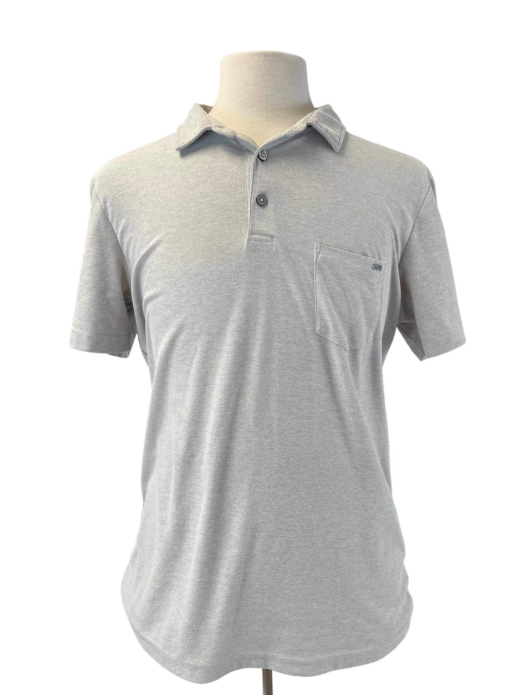 Vuori Men's Ace Polo in Oatmeal (M) - BinxBerry Consignment