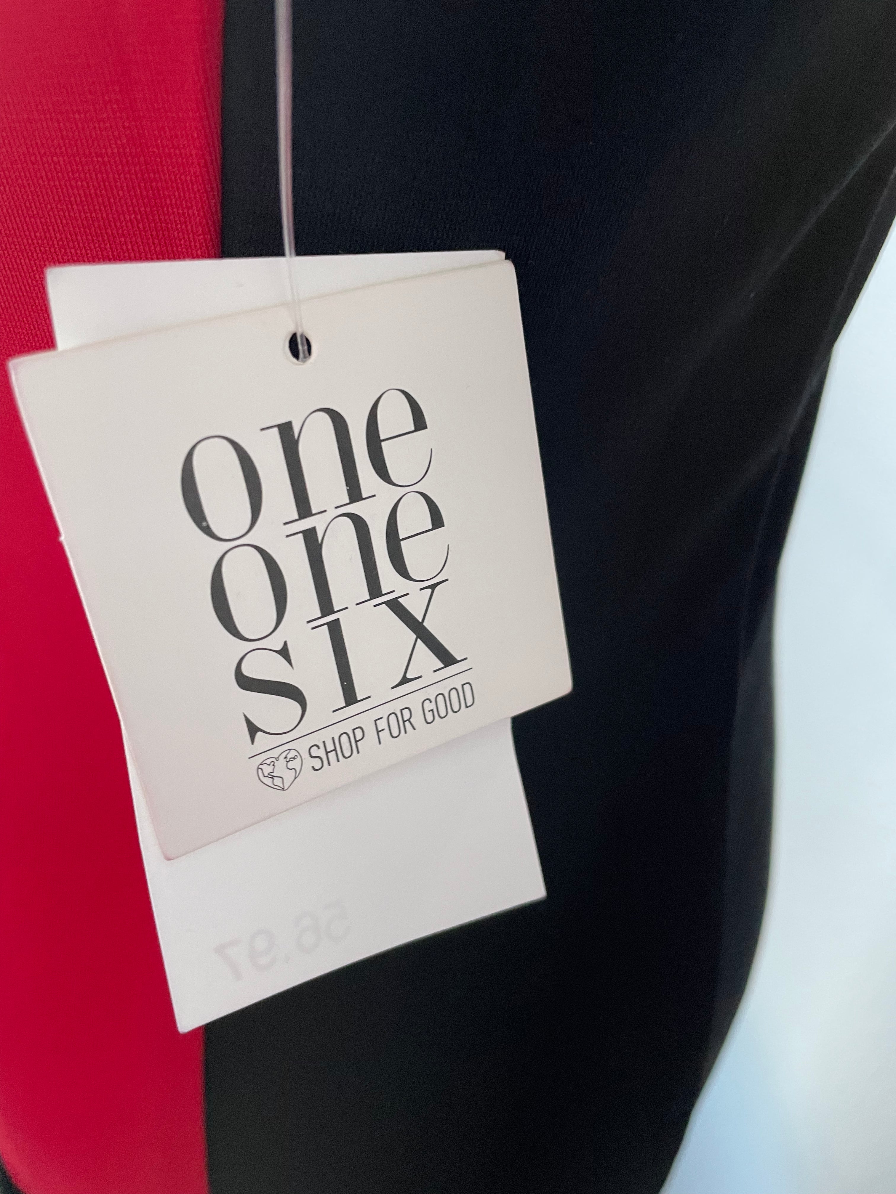 One One Six Red & Black Frill Dress (S)