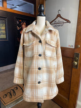 Sebby Women's Plaid Shacket (L)