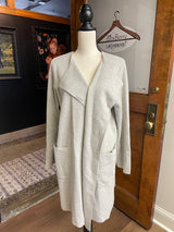 J. Crew Wool Blend Open Front Long Duster Cardigan (L)