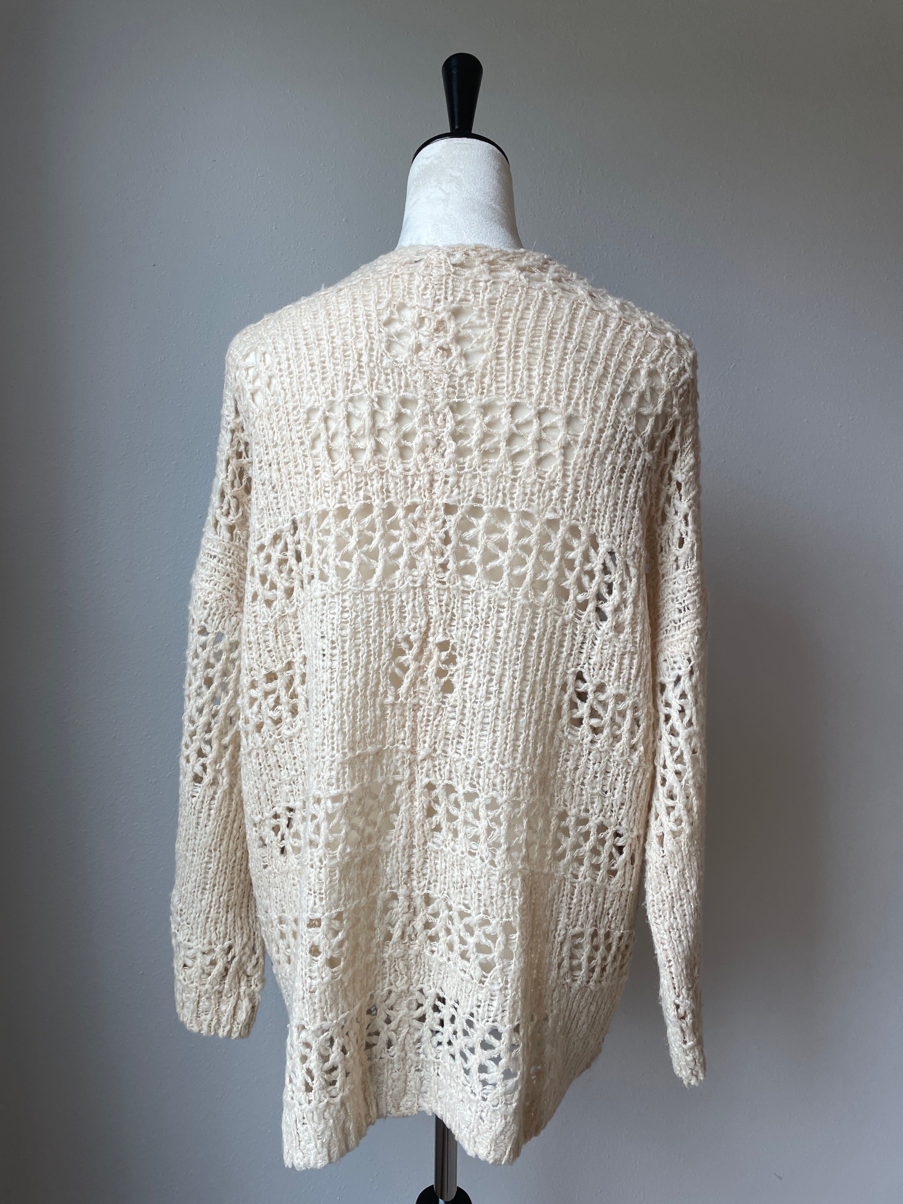 Rag Poets Boho Style Open Front Cardigan (M/L)