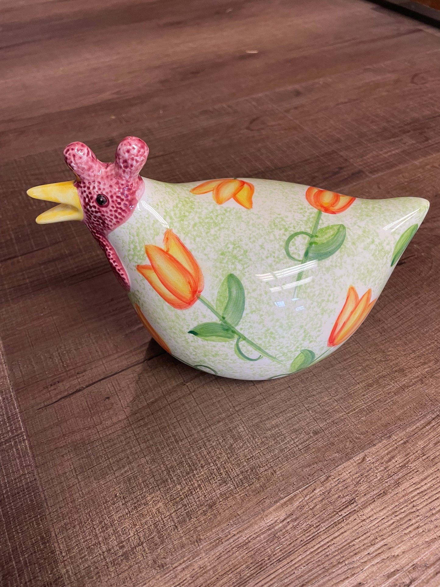 Vintage CBK LTD 1999 Ceramic Hand Painted Chicken