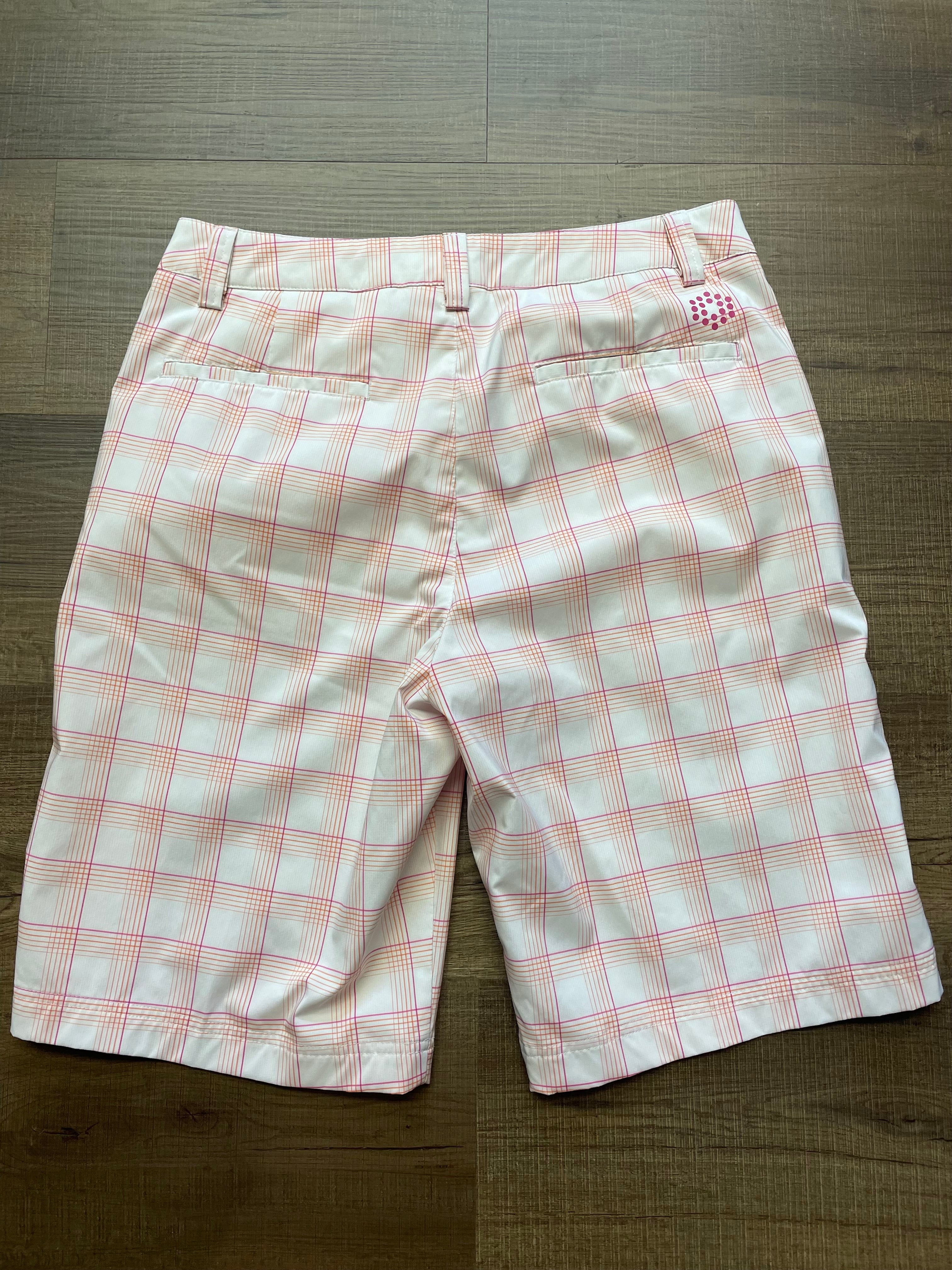 Puma Sport Lifestyle White Plaid Shorts (W30)