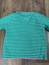Joules Girls Striped Quarter Zip with Puppy Patch (6Y)
