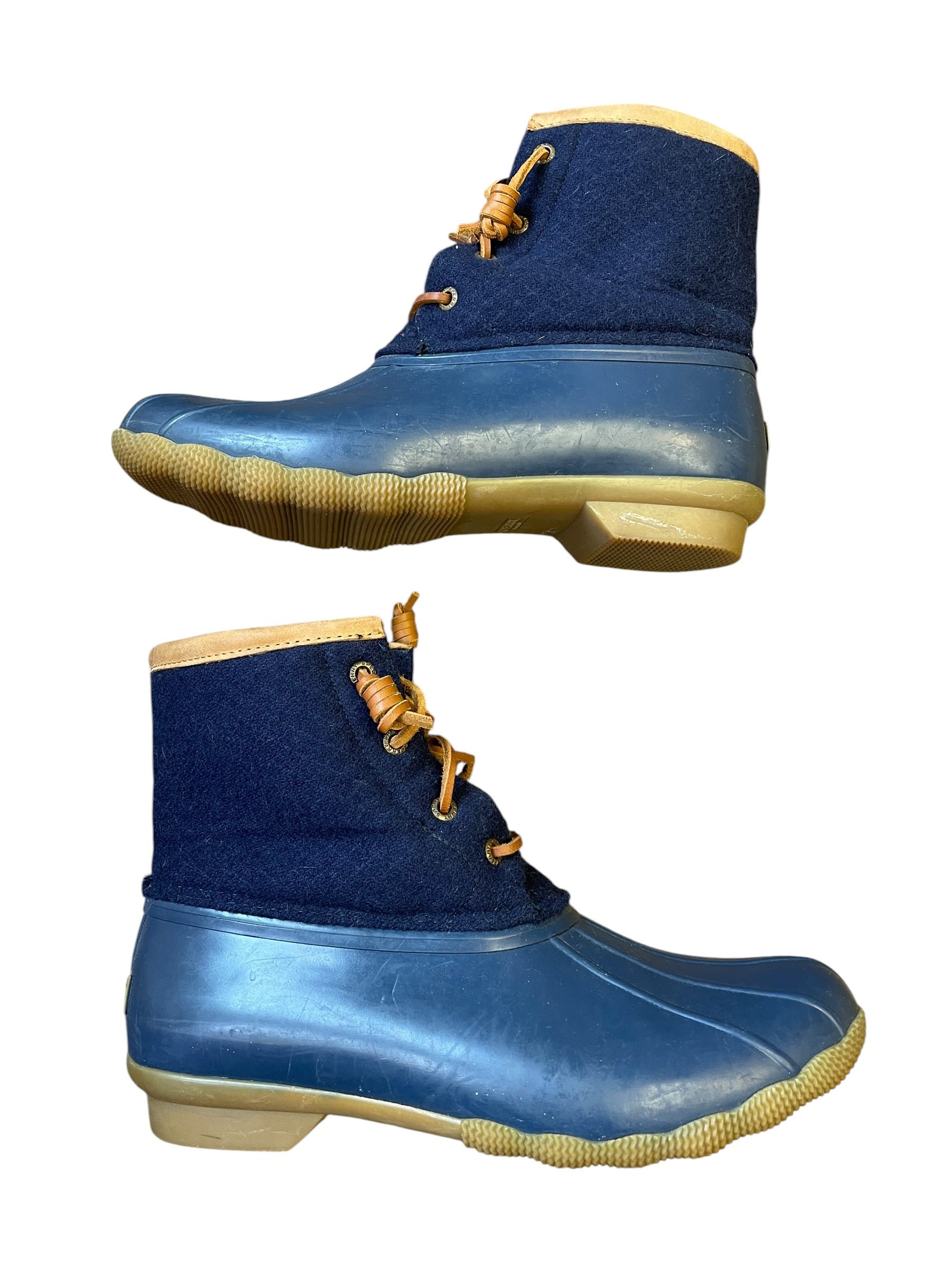 Sperry Women's Saltwater Emboss Wool Rain Boot (8.5)