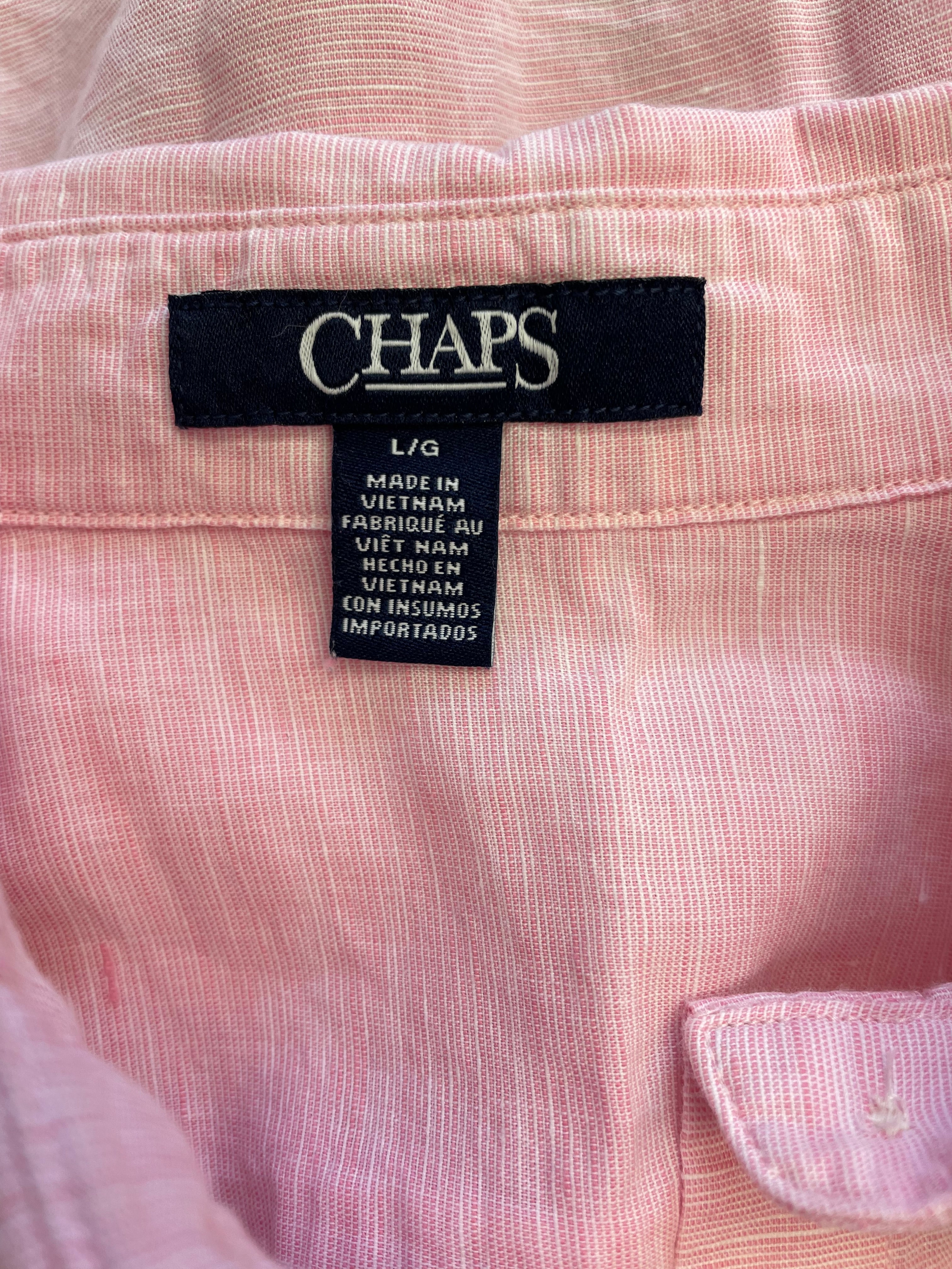 Chaps Women's Linen Blend Blouse (L)