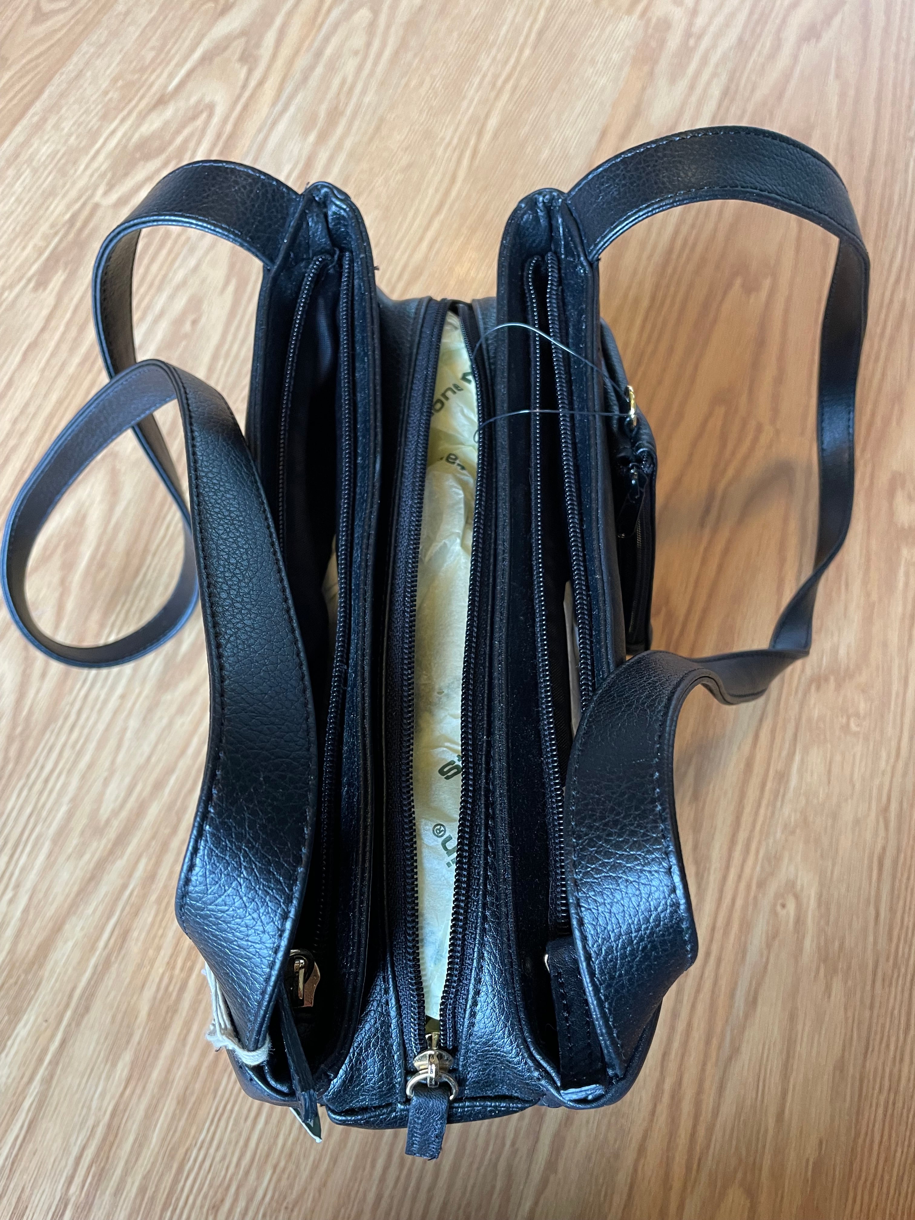 Stone Mountain Signature Collection Black Shoulder Bag